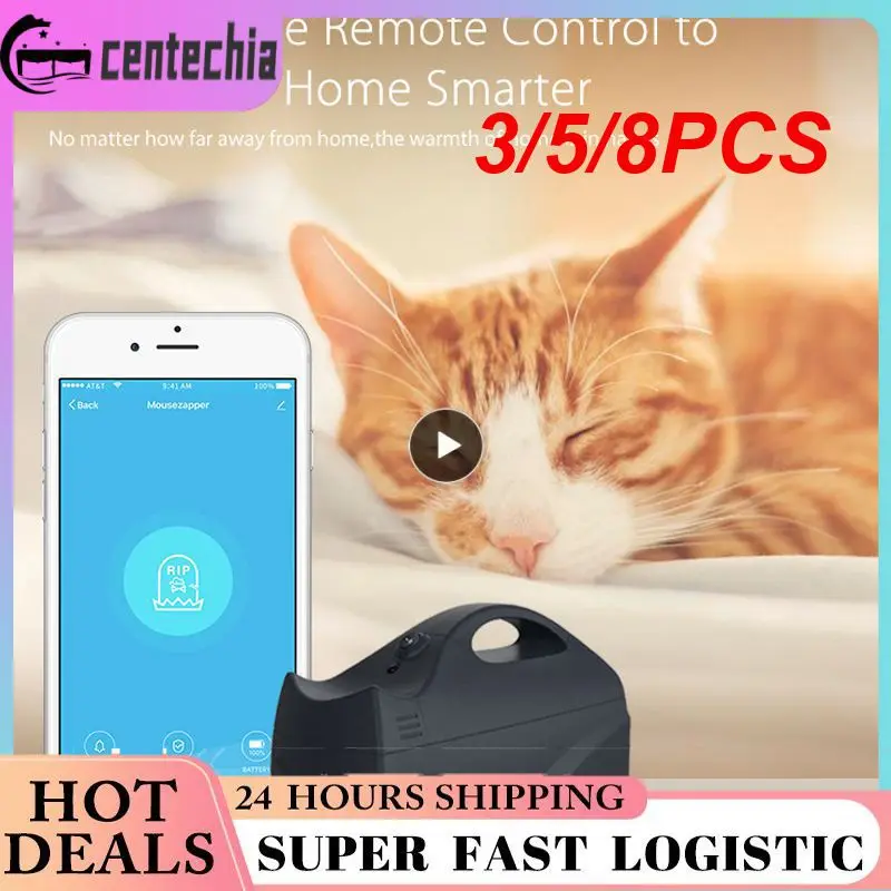 

3/5/8 шт., беспроводная ловушка для мыши, 2,4 ГГц