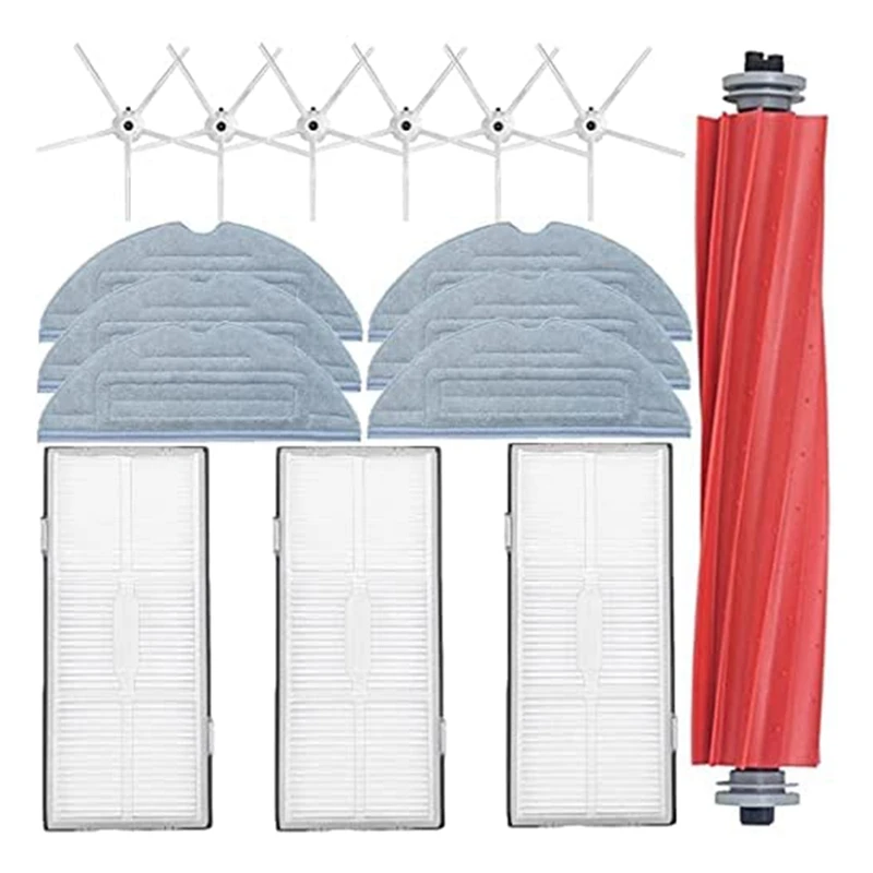 

Набор аксессуаров для Xiaomi Roborock S7 T7S T7 Plus, основная щетка, боковая щетка, фильтр НЕРА, насадка на швабру, детали для пылесоса