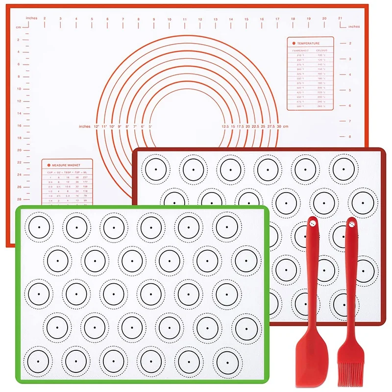 

Hot SV-Macaron Silicone Baking Mat,Non Stick Silicone Baking Sheet Cookie Liner,Easy Clean Baking Mats For Cookie Sheets, Bread