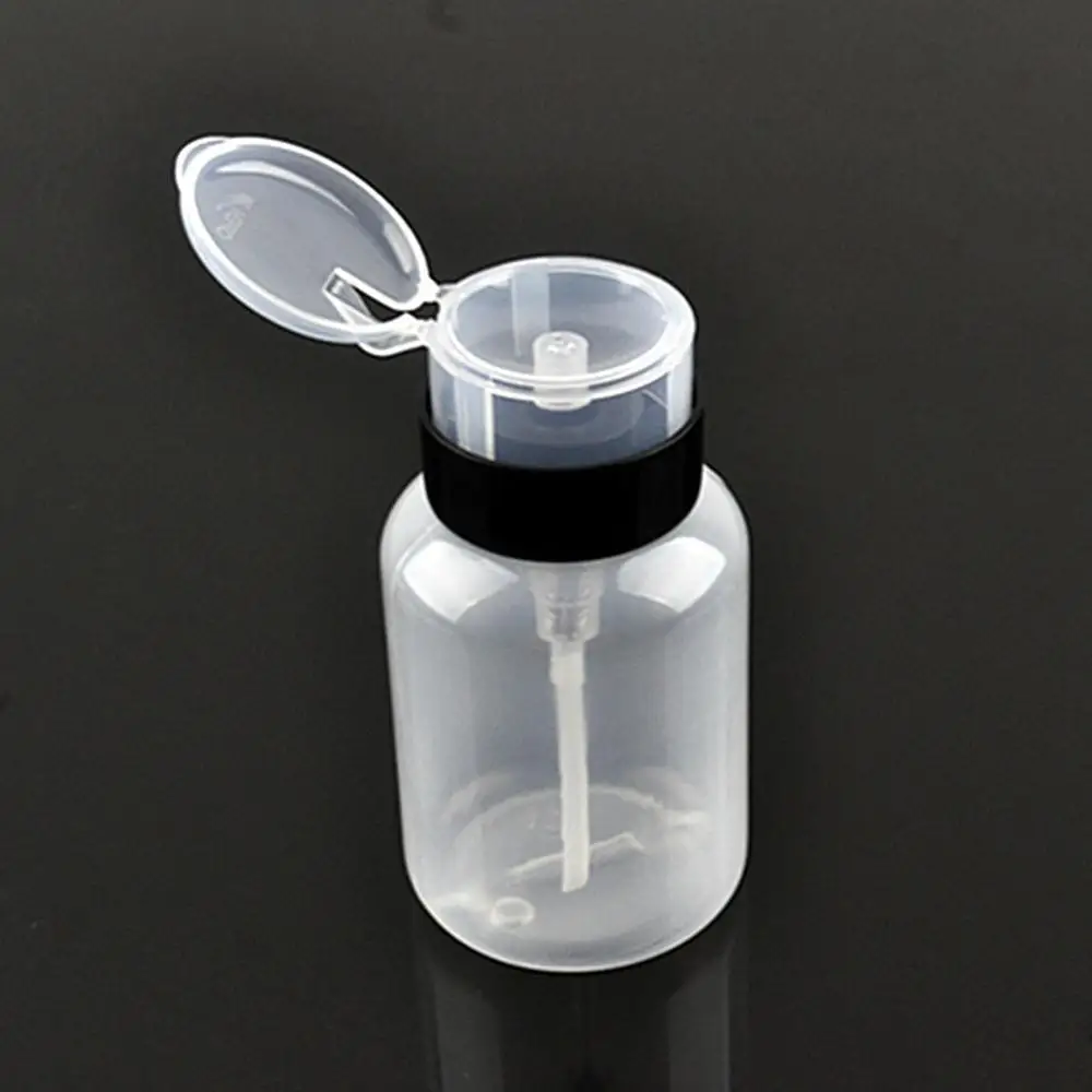 

New Empty Pump Dispenser Nail Polish Liquid Alcohol Remover Cleaner Bottle DIY Nail Art Tools 210ML Hot Manicure Beauty