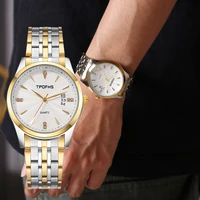 brand steel belt mens watch top fashion watches for man calendar quartz casual clock sports wristwatches reloj hombre relojes