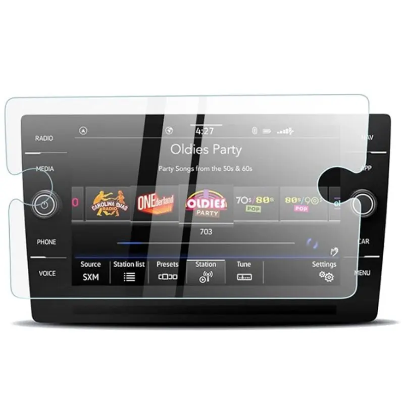 

Tempered Glass Car Navigation Screen Protector LCD Touch Display Film Protector 8 Inch for Volkswagen Tiguan Atlas 2018 -2023