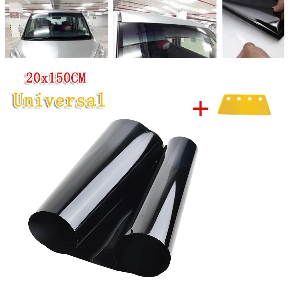 Car 5％VL Sun Visor Strip Tint Film Front Glass Windshield Anti-UV Shade Decal 20*150cm Solar UV Protector Sticker Films images - 6