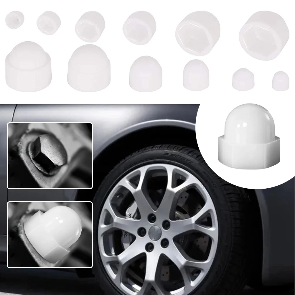 145 Шт. Набор Крышек Для Болтов С Шестигранной Гайкой Черно-белые Купольные