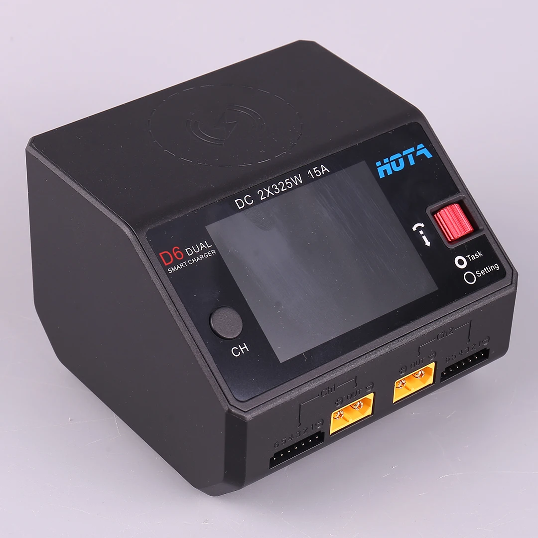 HOTA D6 DC650W 15A двойное умное зарядное устройство максимальный ток 1600 мА Встроенный