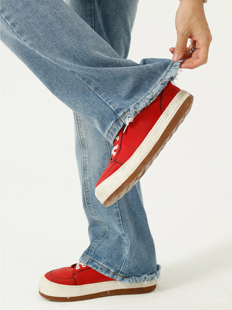 Men's Jeans High Street Vibeins European and American Printing Letters Street Men's Loose Jeans Y2k Pants Men Pants Ins Hot Sale