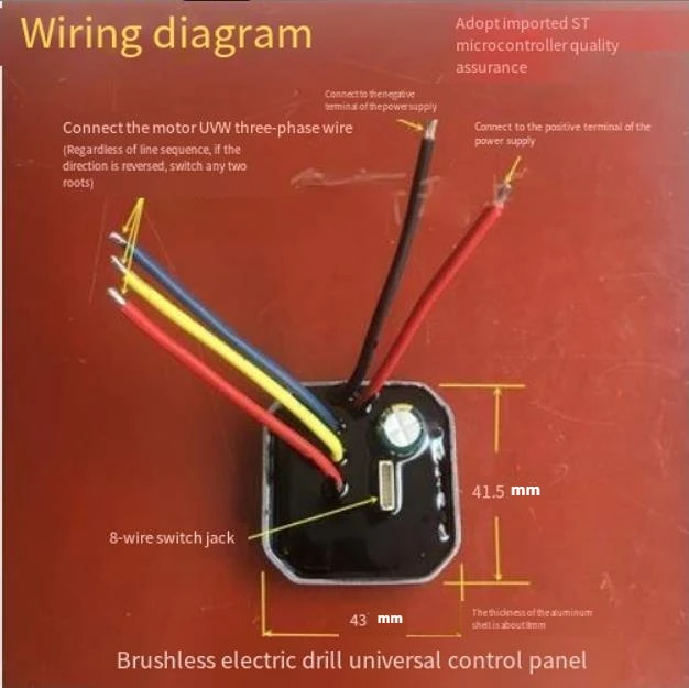 

18V14.4V12V Brushless Hall-less Electric drill control board handheld drill universal electric drill driver main board