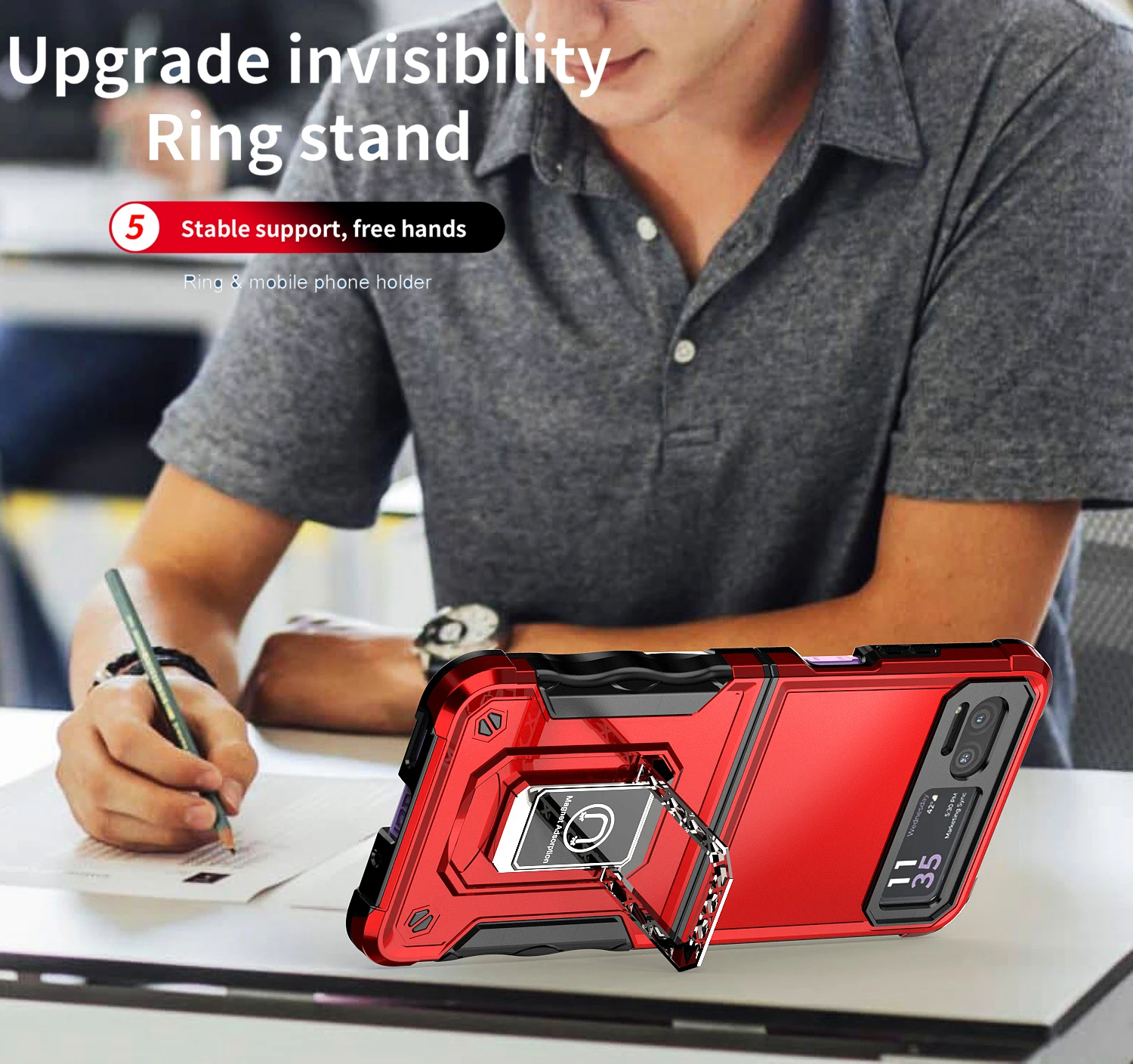 Чехол для Motorola Moto Razr 40 автомобильный магнитный держатель роскошная броня