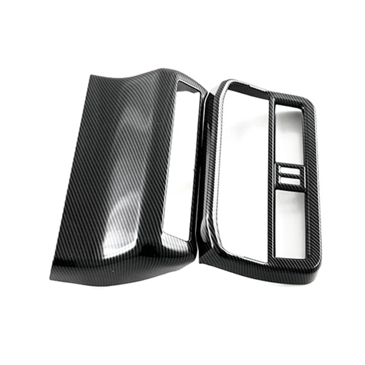 

Carbon Interior Rear Air Condition Vent Outlet Frame Anti-Kick USB Panel Cover for Toyota Land Cruise LC300 2022 2023