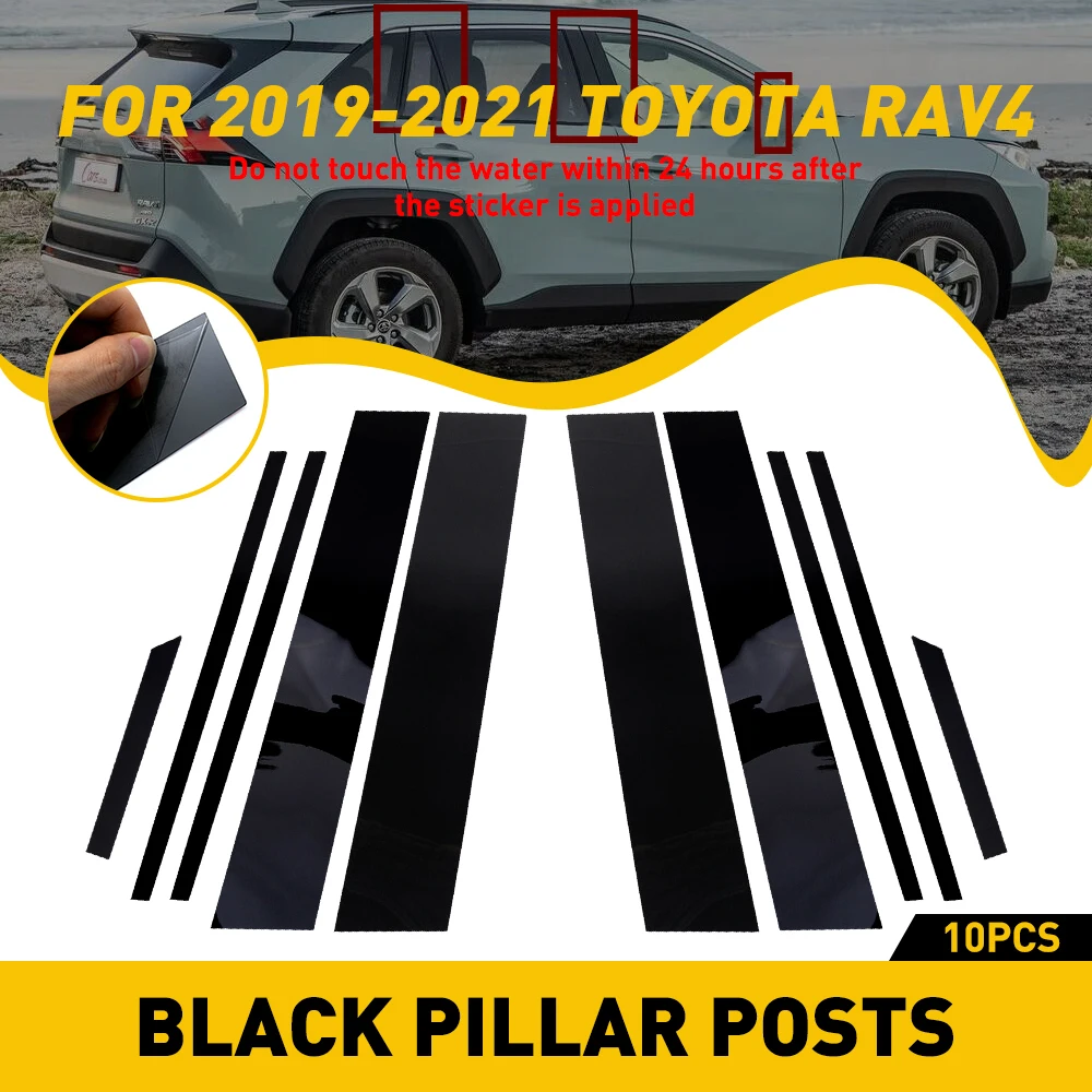 

10 шт., декоративные наклейки для Toyota RAV4 RAV 4 2019 2020 2021