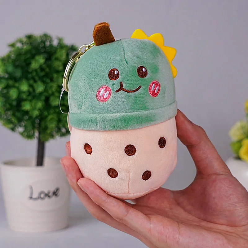 

Cartoon Cute Keychain Pendant Plush Doll Milk Tea Animal Doll Bag Pendant Funny Cute Bag Accessories Plush Keychain
