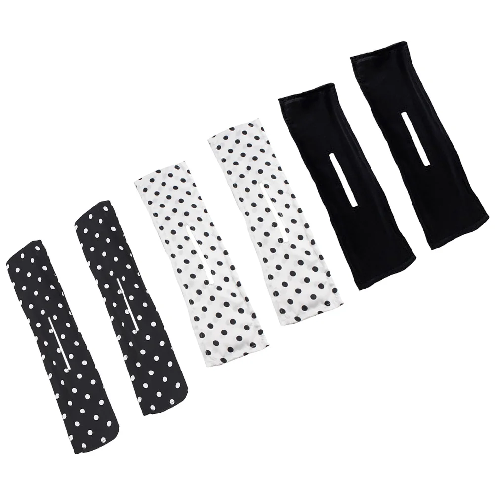 

6 Pcs Hair Tongs Bow Clip Elegant Bun Maker Tools Styling Lazy Curler Tie Thin Cloth Small Elastic Bands Miss