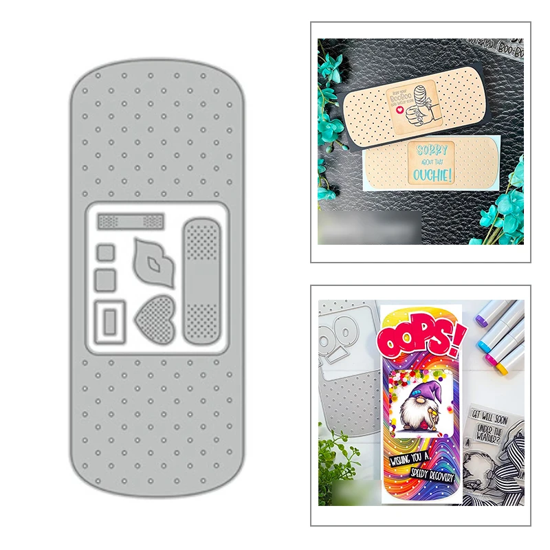 2022 New Bandage Band-Aid Metal Cutting Dies For DIY Craft Making Paper Heart Greeting Card Scrapbooking No Clear Stamps Sets |