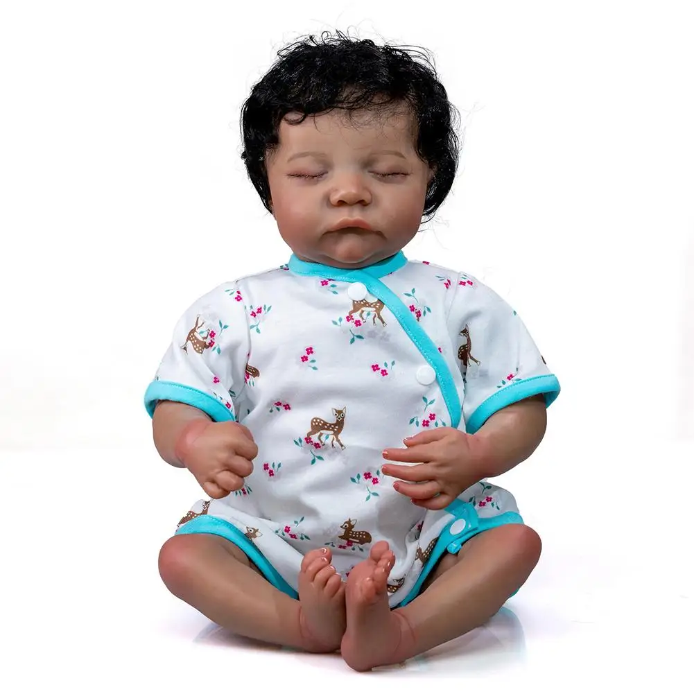 

49cm Soft Silicone Lifelike Simulation Baby Flexible Limbs Realistic Newborn Doll For Children Playmates Holiday Entertainment