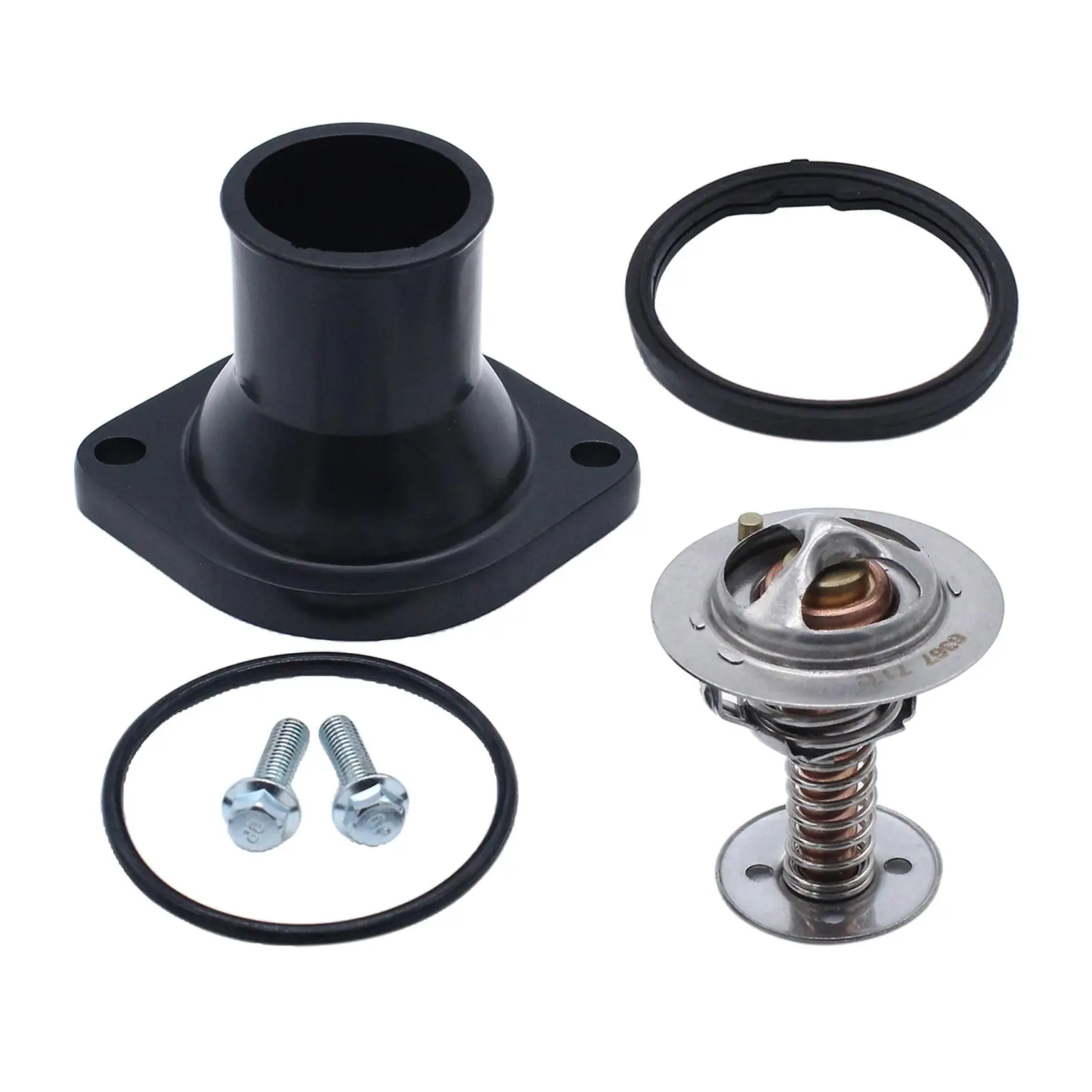 

Комплект корпуса термостата LS1 LS2 LS7 с уплотнительными кольцами, металлическая охлаждающая жидкость двигателя, подходит для черного охлажде...