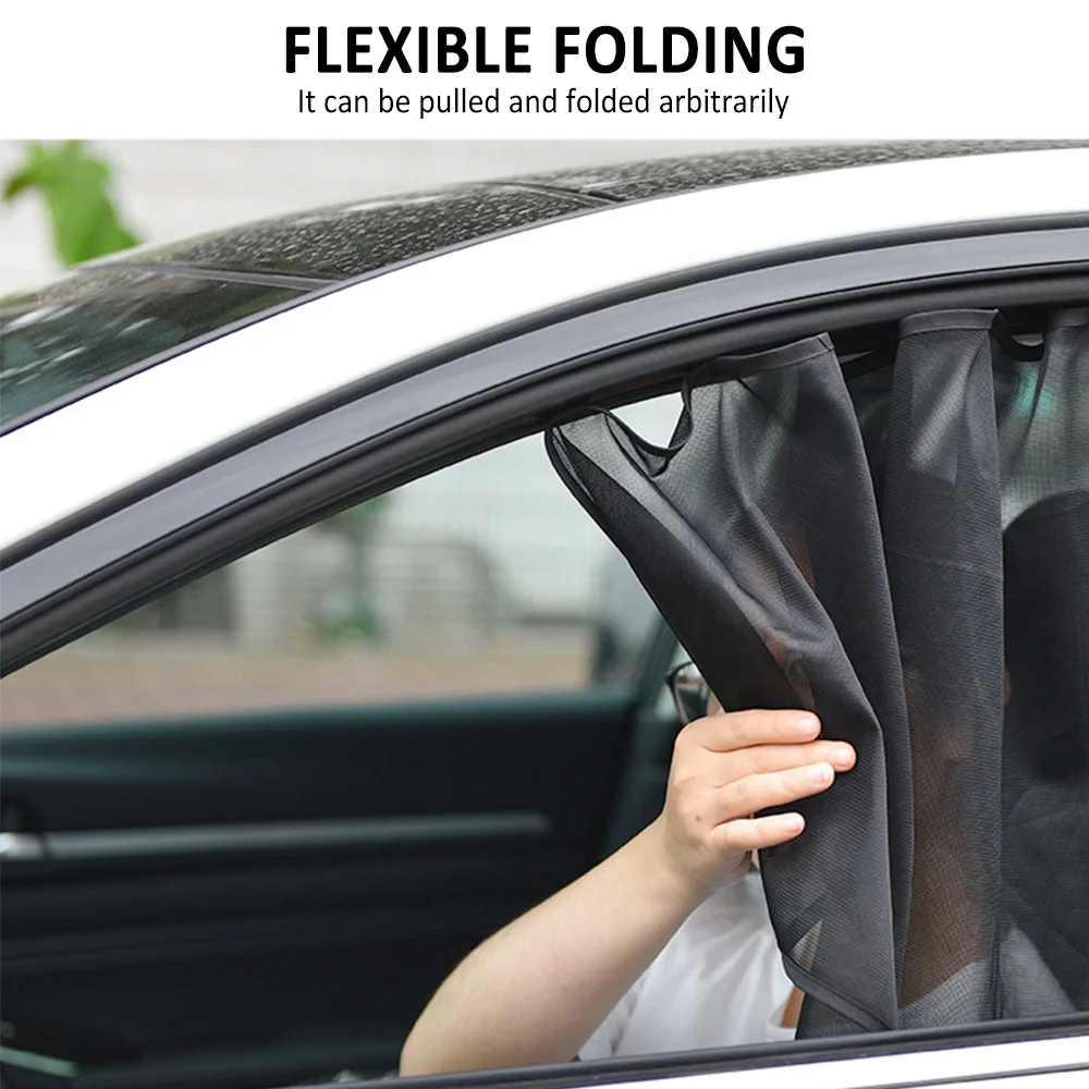 

4Pcs Magnetic Car Sunshade Window Curtain Auto Window Sun Shade Privacy Sun Protection Window Shield Car Interior Accessories