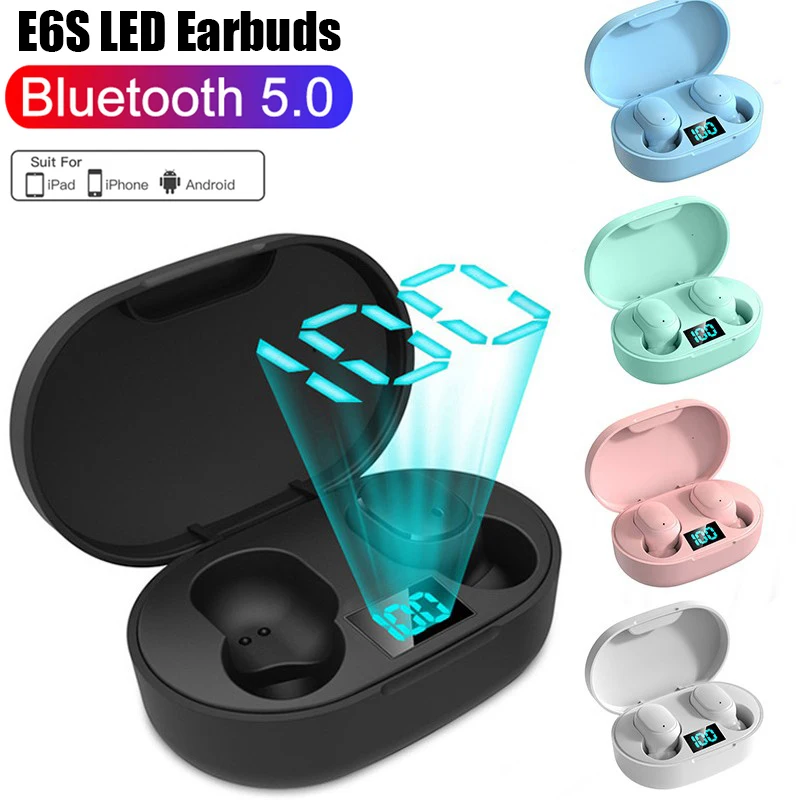 

TWS-стереонаушники E6S с поддержкой Bluetooth, для Xiaomi/Huawei/iPhone