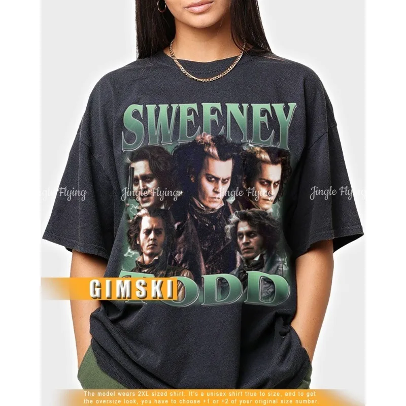 Лимитированная винтажная футболка с бутлегом Джонни Деппа унисекс из фильма