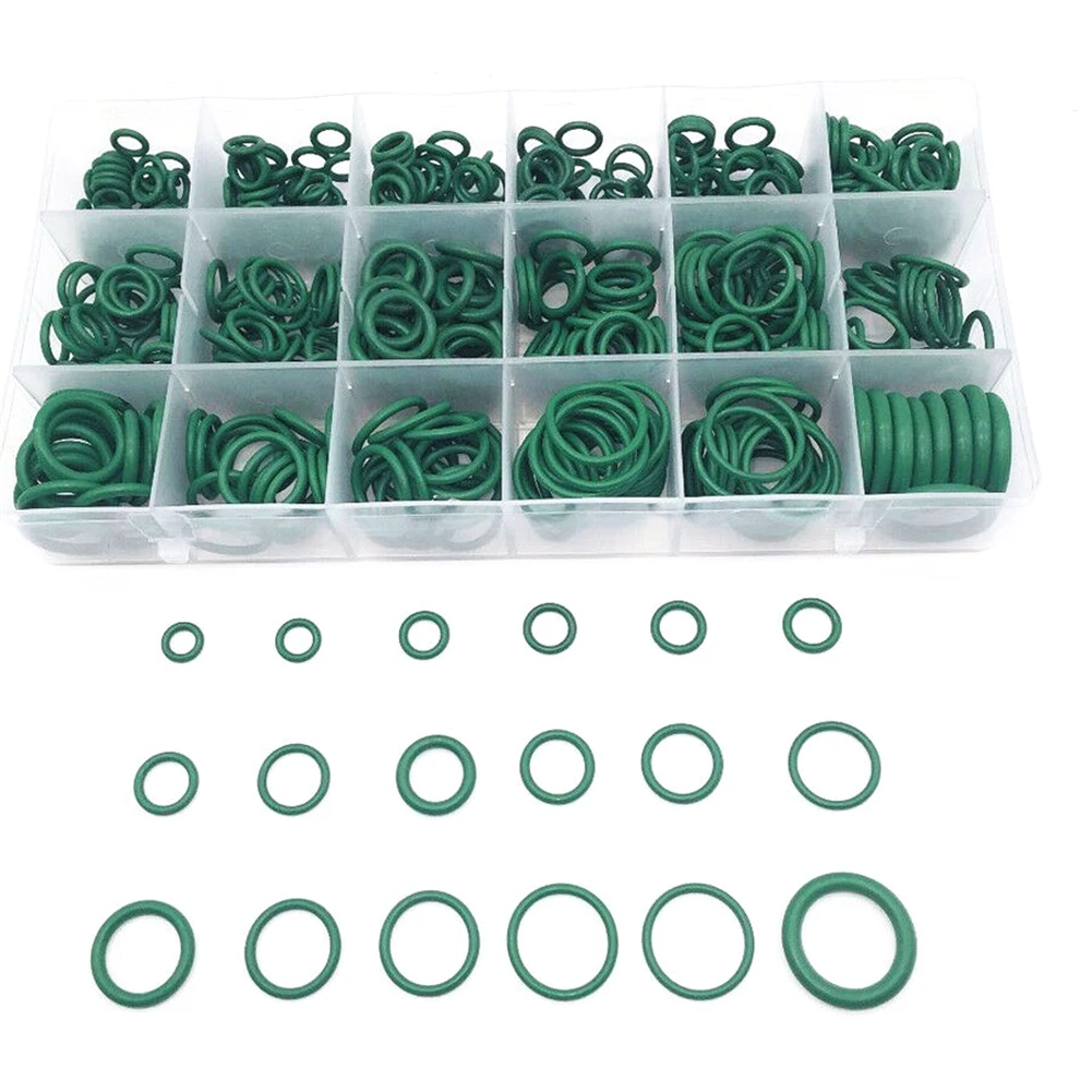 

530Pcs Assorted Car HNBR A/C System R134a Air Conditioning Rubber O Ring Seals Car Accessories Car Air conditioning Installation