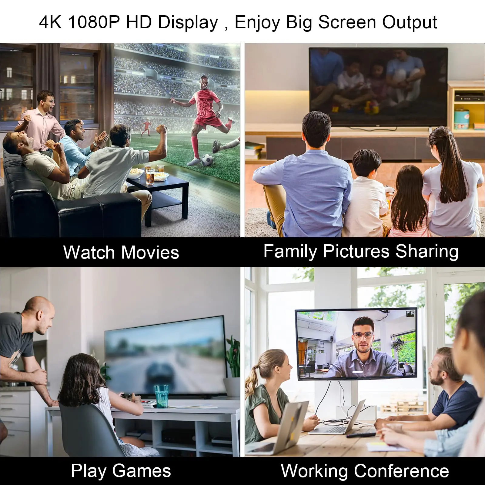 Lightning to HDMI Digital AV Adapter for iPhone14 13/iPad to TV USB 3.0 OTG Camera Hub with Charging 1080P Sync Screen Connector