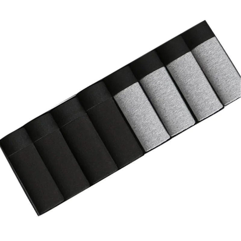 

8 men's tips cotton boxer shorts sexy breathable male boxer man solid boxer shorts plus size shorts lot