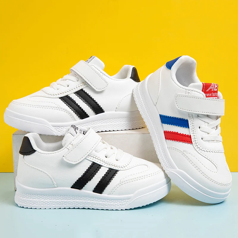

Spring Children Shoes Boys Sports Shoes Girls Fashion Brand Casual Kids Sneaker Outdoor Training High Top Stripes Running Shoes