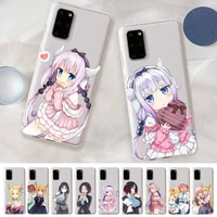 fhnblj dragon maid phone case for samsung s20 s10 lite s21 plus for redmi note8 9pro for huawei p20 clear case