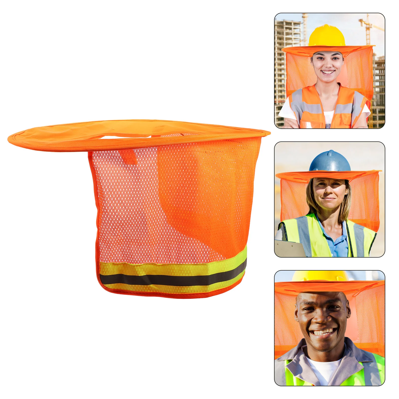 

Reflective Hat Cover Construction Hard Sun Shade Accessories Neck Protector Shield