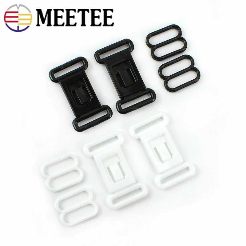 Meetee 50/100 комплектов 12 5 мм регулируемые Крючки пряжки для бюстгальтера