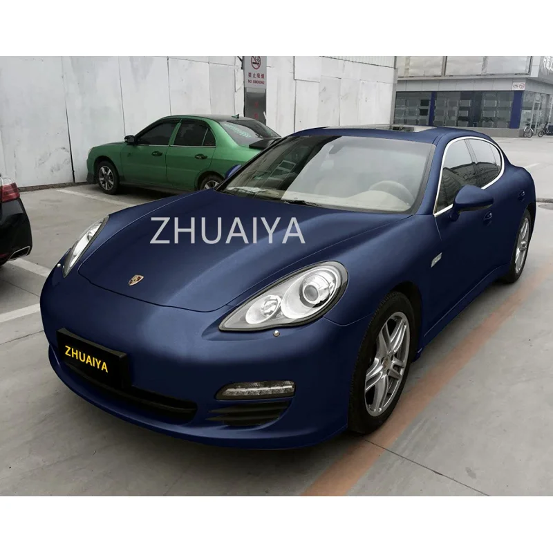

Car Color Change Film (152cmx18m) Navy Blue Brushed Aluminum Vinyl Wrap DIY Decal Car Auto Vehicle Motorcycle ZHUAIYA