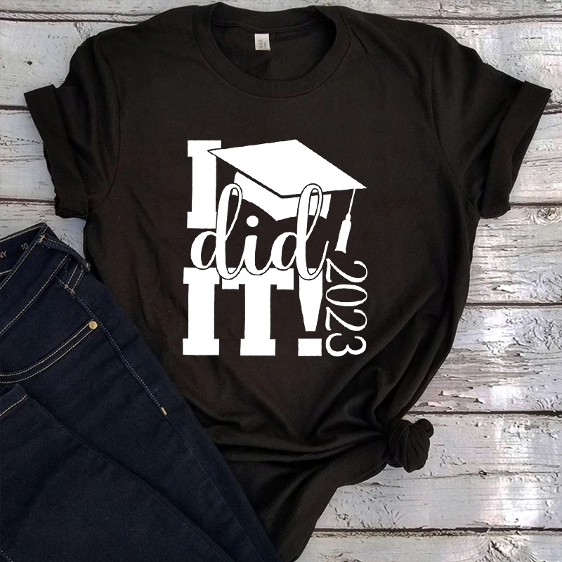 

Graduation 2023 Shirt Graduate Tops Casual Graduate Shirt of 2023 Grad Shirts 2023 Grad Trip Vintage Clothes