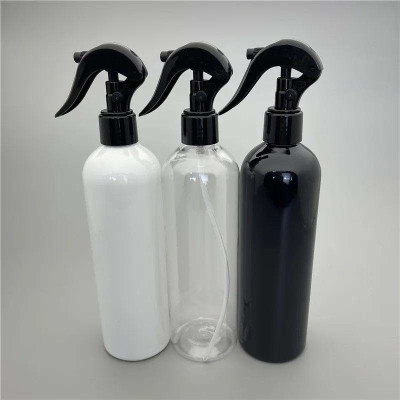 

15PCS 400ML White Black Clear Empty Mist Trigger Plastic Bottles Personal Care Cosmetic Dispenser Bottles Mist Spray Containers