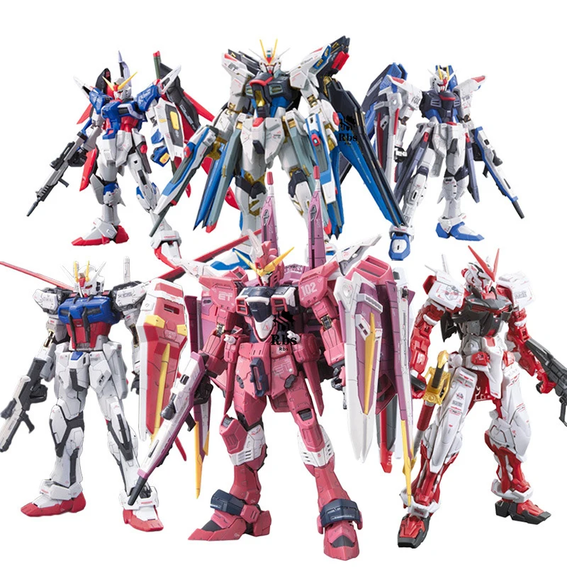 

Original Gunpla Gundam Action Figure Freedom Striker Unicorn Anime Figure HG 1:144 Assembly Mobile Boys Toys for Children Adult
