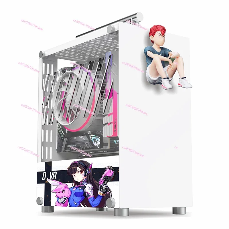 T40 Mini ITX Шасси SFX Power Розовый Синий Портативный Настольный Прозрачный Белый