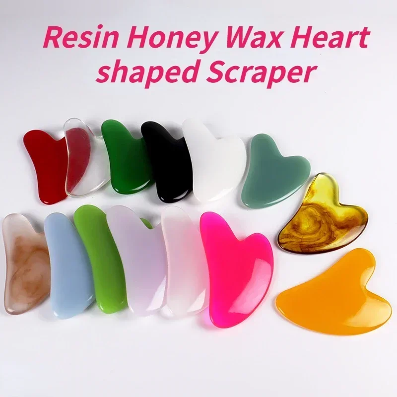 

1 шт., массажер для лица в форме сердца, пчелиный воск