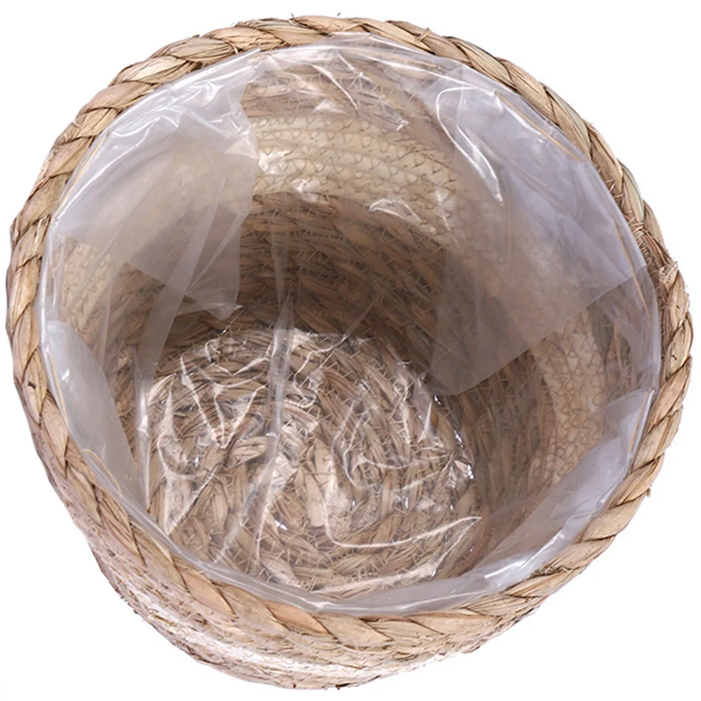 

Flower Pot Basket Vintage Home Decor Woven Planter Baskets Indoor Liner Fruit Plants Planters Outdoor Hand