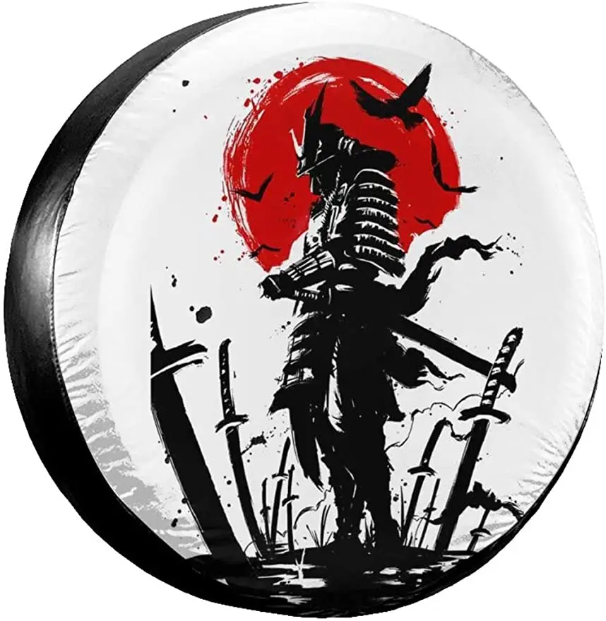 

Spare Tire Cover Car Protective CoverSamurai Ink Storage Cover Trailer Fashion Car Supplies Light Car JeepSpare Tire Storage RV