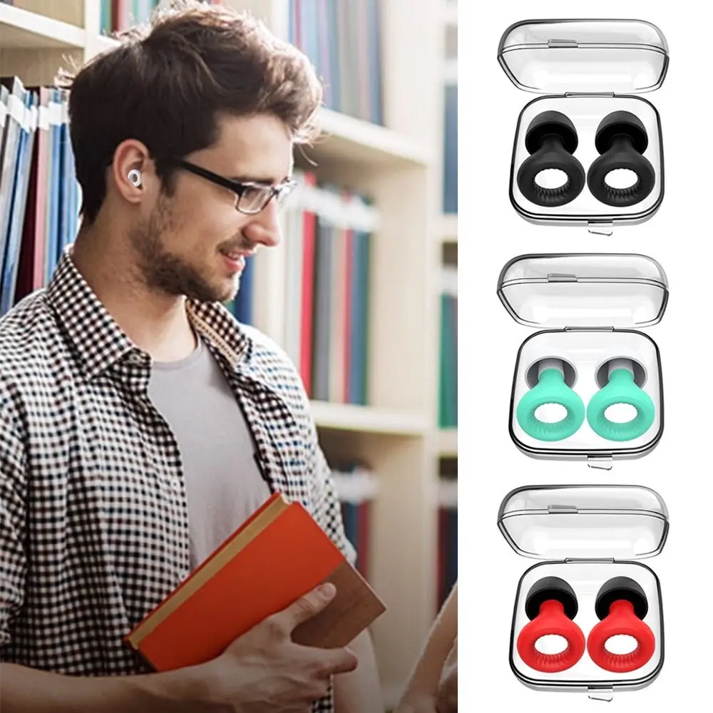 

Anti-noise Sleep Soundproof Earplugs Noise Reduction Supplies Deep Sleeping Swimming Earplugs Silicone Reusable Silent Earplugs