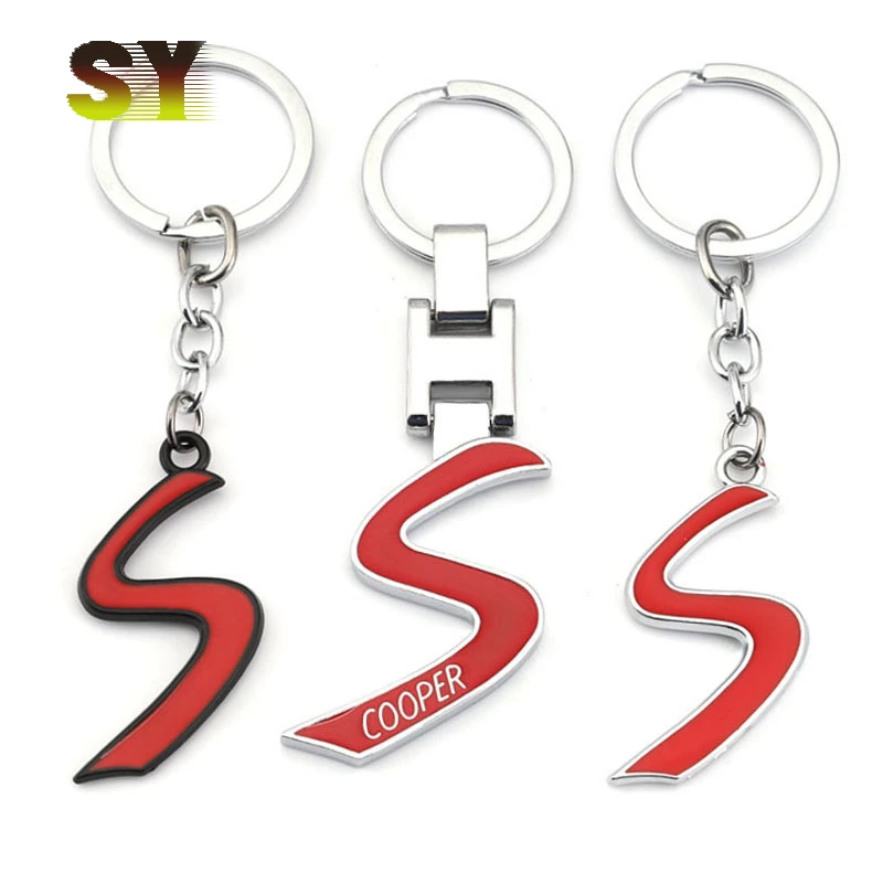 

Car Keychain S Logo Key Ring Holder for BMW Mini Cooper S One JCW Clubman Countryman Paceman R56 R55 R60 R61 F55 F56 F54 F60