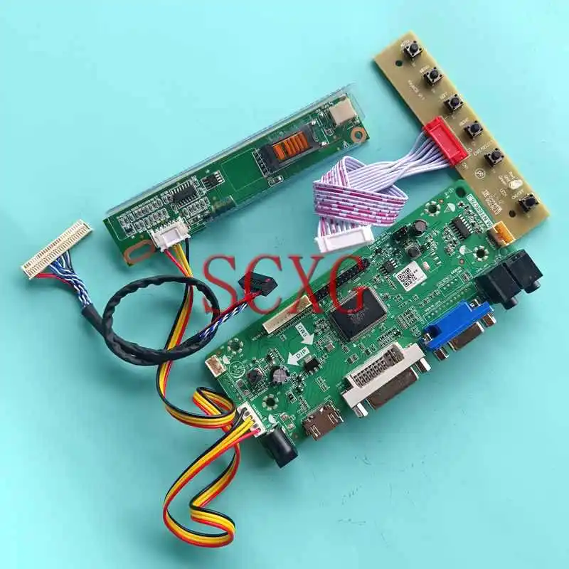 

LCD Display Matrix Driver Controller Board Fit IASX16C ITSX68C VGA DVI HDMI-Compatible 30 Pin LVDS DIY Kit 1400*1050 1CCFL 14.1"