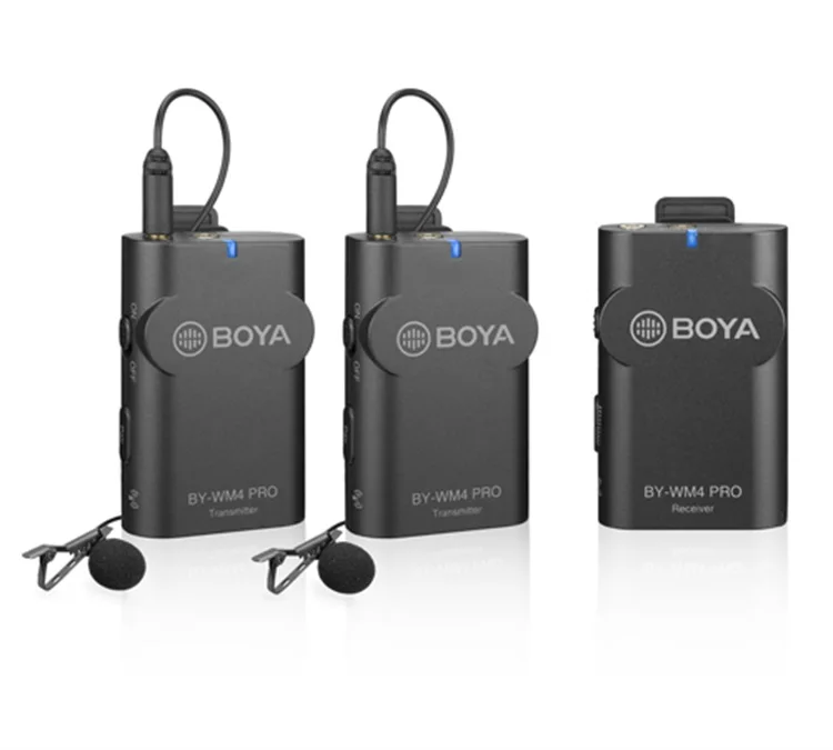 

BOYA BY-WM4 Pro K2 Wireless Microphone System Lavalier Lapel Mic for DSLR Camcorder Recorder for iPhone 6