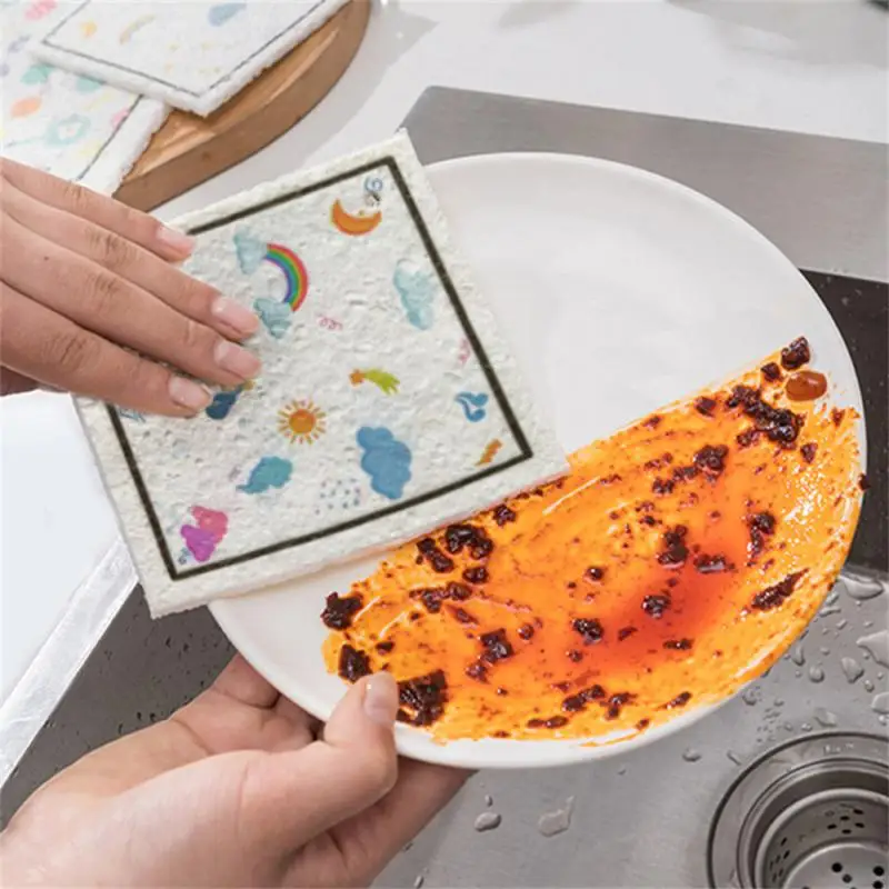 

Впитывающая деревянная салфетка для мытья посуды