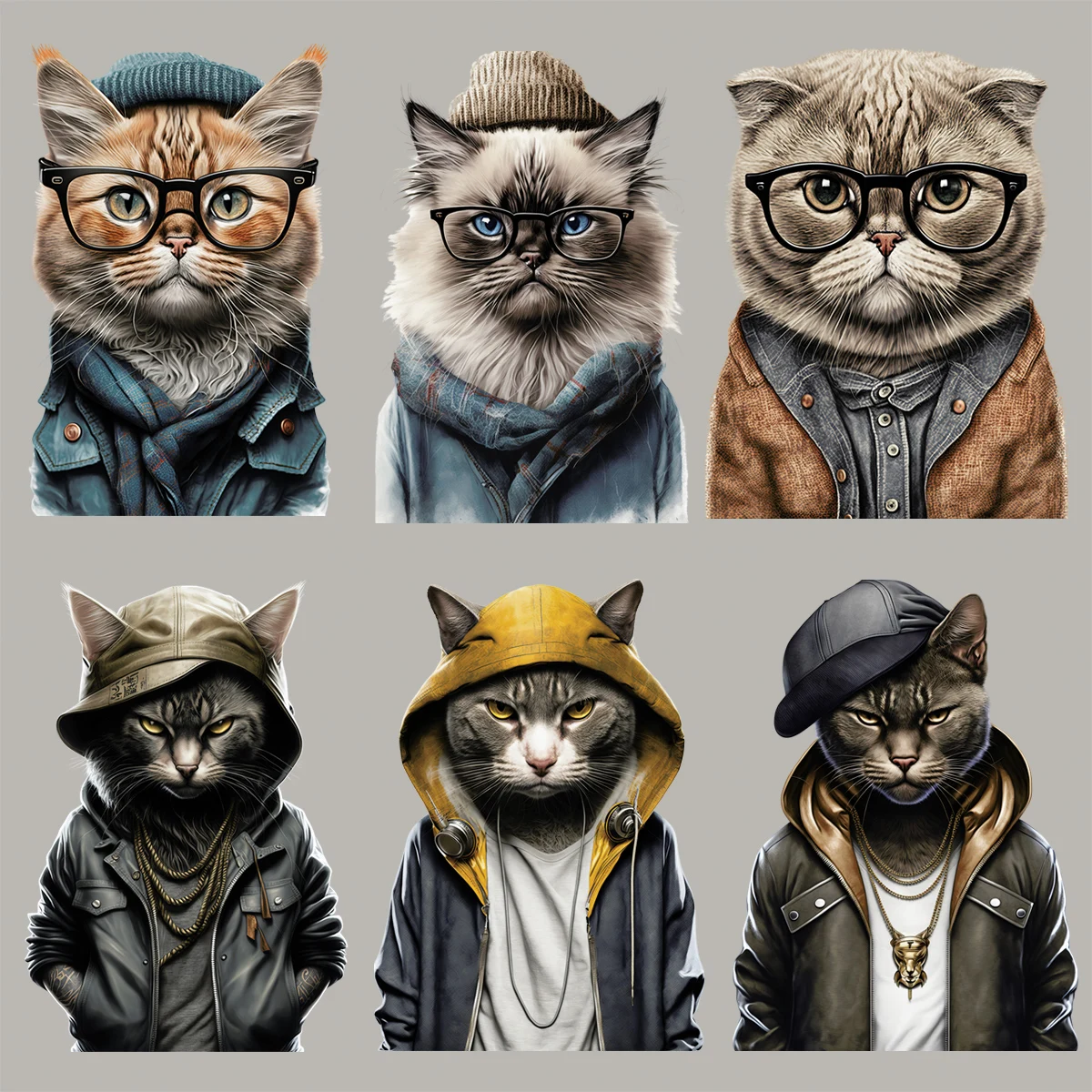 Термопластырь с изображением кота