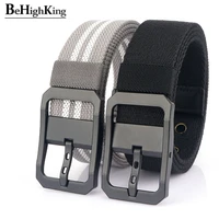 new fashion canvas belt for men high quality tactical belts male all match pin buckle girdle waist straps for jeans width 3 8 cm