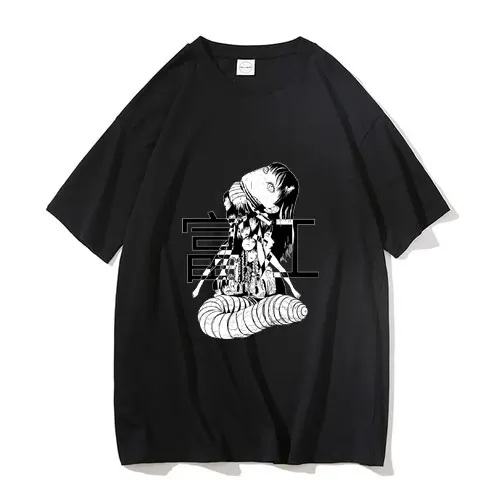 

Hot Sale Anime Ito Junji T Shirt Manga Cartoon Tomie Kawakami Print T-shirt Men Women Harajuku Tshirt Unisex Tee Short Sleeve