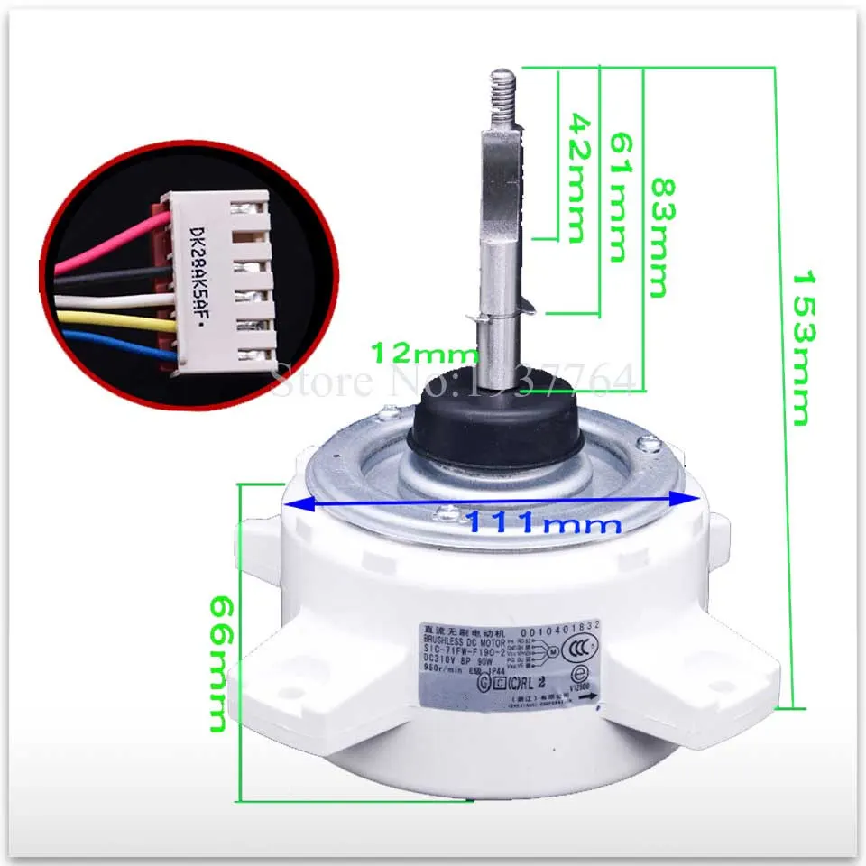 

New for Air Conditioner Motor SIC-71FW-F190-2 0010401832 Fan Motor Good Working