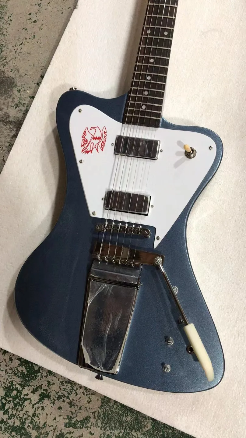 

Oem 6 String Electric Guitar, Finish Blue, Free Delivery Chrome Hardware