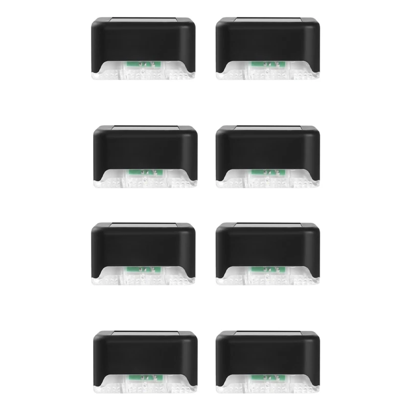 

8 шт., солнечные светильники для лестницы