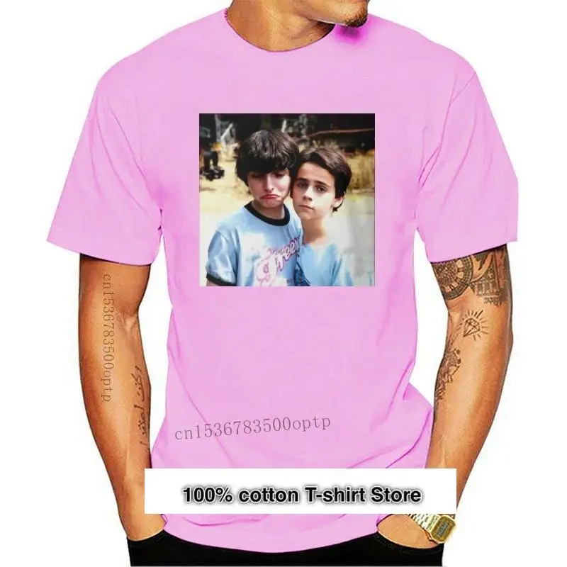 

Camiseta negra para hombre, camisa con estampado de Finn Wolfhard Jack Grazer, nueva