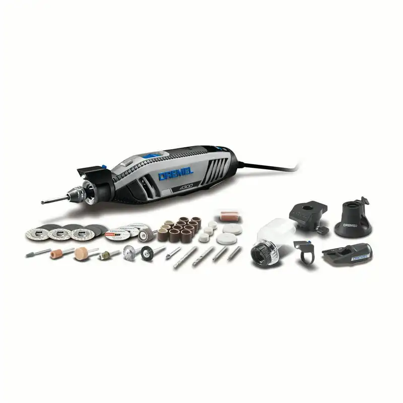 

High Performance Rotary Tool Kit with LED Light- 5 Attachments & 40 Accessories- Engraver, Sander, and Polisher- for Grinding,